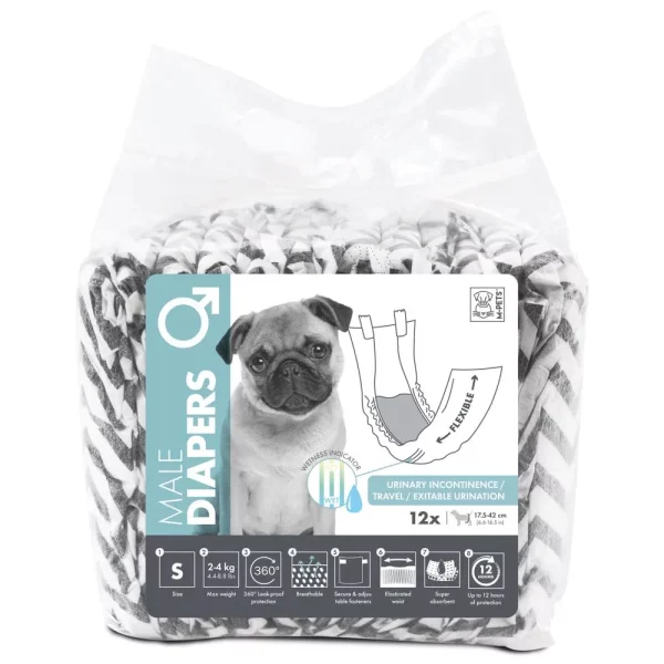 PAÑALES M-PETS MACHO S