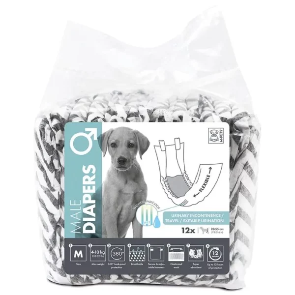 PAÑALES M-PETS MACHO M