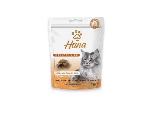 SNACKS PARA GATOS HANA 60g CONTROL BOLA DE PELO